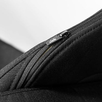 Clek Liing Infant Car Seat with Adjustable Load Leg, Compact, Lightweight Design, 7 Recline Positions, Easy-to-Use Rigid Latch, and Flame Retardant-Free (Railroad Ziip)